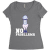 no probllama Women's Triblend Scoop T-shirt