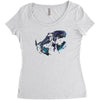 alien terror from deep space Women's Triblend Scoop T-shirt