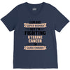 I am Not Super Woman But I'm Fighting Uterine Cancer So Close Enough V-Neck Tee