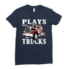 plays with trucks family matching Ladies Fitted T-Shirt