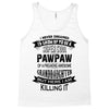 Super Cool Pawpaw Of A Freaking Awesome Grandson Tank Top