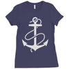 anchors aweigh Ladies Fitted T-Shirt