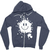 mud splatter smiley face smile forrest gump movie Zipper Hoodie