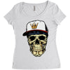 skull Women's Triblend Scoop T-shirt