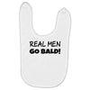 real men go bald Baby Bibs