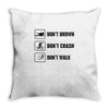 Don't drown crash walk Tee Swim Bike Run Triathle Throw Pillow