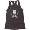 mask of modern mutiny Racerback Tank