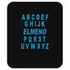 alphabet abc elemno Mousepad