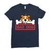 bad dog 3 Ladies Fitted T-Shirt