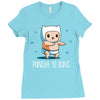 puncha yo buns Ladies Fitted T-Shirt