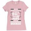 Never Underestimate A Pops With An Engineer Degree Ladies Fitted T-Shirt