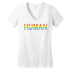 human Women's V-Neck T-Shirt