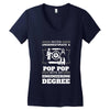 Never Underestimate A Pop Pop With An Engineer Degree V-neck tee