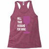 husband for wine Racerback Tank