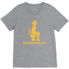 downloading poop V-Neck Tee