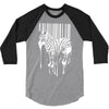 banksy street art zebra bar code 3/4 Sleeve Shirt