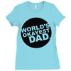 world's okayest dad Ladies Fitted T-Shirt