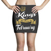 kings are born in february Mini Skirts