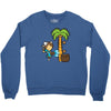 part time job   coconut farm Crewneck Sweatshirt