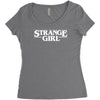 strange girl Women's Triblend Scoop T-shirt