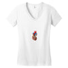 realistic human heart Women's V-Neck T-Shirt