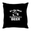 christmas shirt it's the most wonderful time for beer funny Throw Pillow