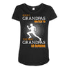 the best grandpas go running Maternity Scoop Neck T-shirt