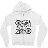 bike parts full suspension airfix model parts mens printed cotton Zipper Hoodie