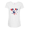 4th of July Maternity Scoop Neck T-shirt