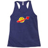 the spaceman logo Racerback Tank