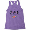 Bae Best Auntie Ever Friends Tv Show Parody Racerback Tank
