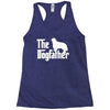the dogfather cavalier king charles spaniel white Racerback Tank
