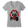 angry panda Women's V-Neck T-Shirt