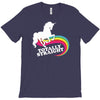 totally straight funny rainbow unicorn gay pride novelty fashion T-Shirt