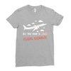 all you need is flight ticket Ladies Fitted T-Shirt