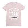 vintage made in 1988 perfectly aged a living legend Ladies Fitted T-Shirt