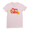 pizza and cats Ladies Fitted T-Shirt