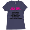 July Girl Hated By Many Ladies Fitted T-Shirt
