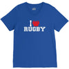 i love rugby mens funny cotton V-Neck Tee