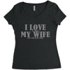 i love it when my wife let's me play golf Women's Triblend Scoop T-shirt