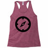 clock black Racerback Tank