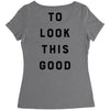 It Took Me 50 Years To Look This Good Women's Triblend Scoop T-shirt