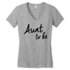 aunt to be Women's V-Neck T-Shirt
