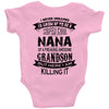 Super Cool Nana Of A Freaking Awesome Grandson Baby Onesie