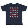 emo gothic ugly christmas sweater. Toddler T-shirt