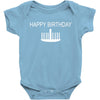 happy birthday Baby Bodysuit