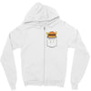 Pocket Burger Zipper Hoodie