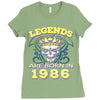 legends are born in 1986 hoodie 9 Ladies Fitted T-Shirt