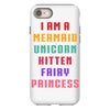 i am a mermaid unicorn kitten fairy princess iPhone 8