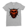 evil face Ladies Fitted T-Shirt